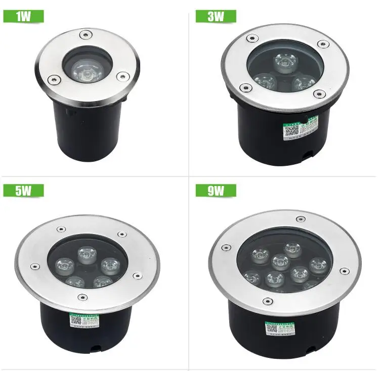 

1W/3W/5W/6W/7W/9W/12W/15W/18W LED Outdoor Ground Garden Path Floor Underground Buried Yard Lamp Landscape Light AC 85-265V IP67