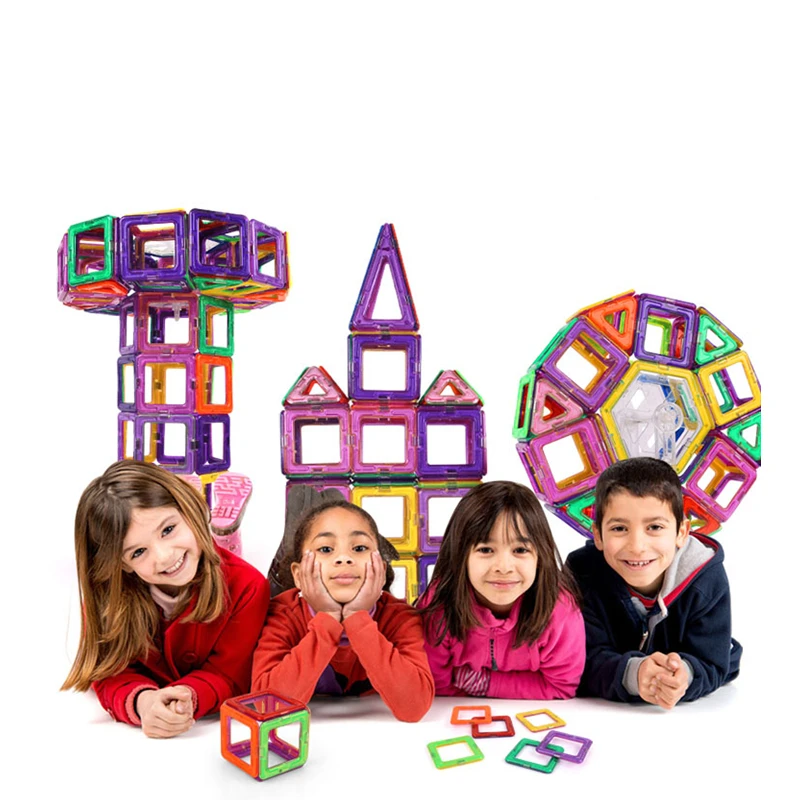 21-89pcs Grande Formato FAI DA TE Blocchi Magnetici Magnetico Costruttore Bambini Magnete Del Progettista Per Il Regalo Dei Bambini Educativi Giocattoli Per della Ragazza dei ragazzi