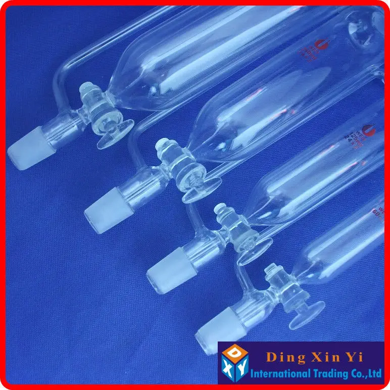 250ml Separatory funnel constant pressure cylindrical shape,constant-voltage funnel,Pressure Equalizing glass funnel