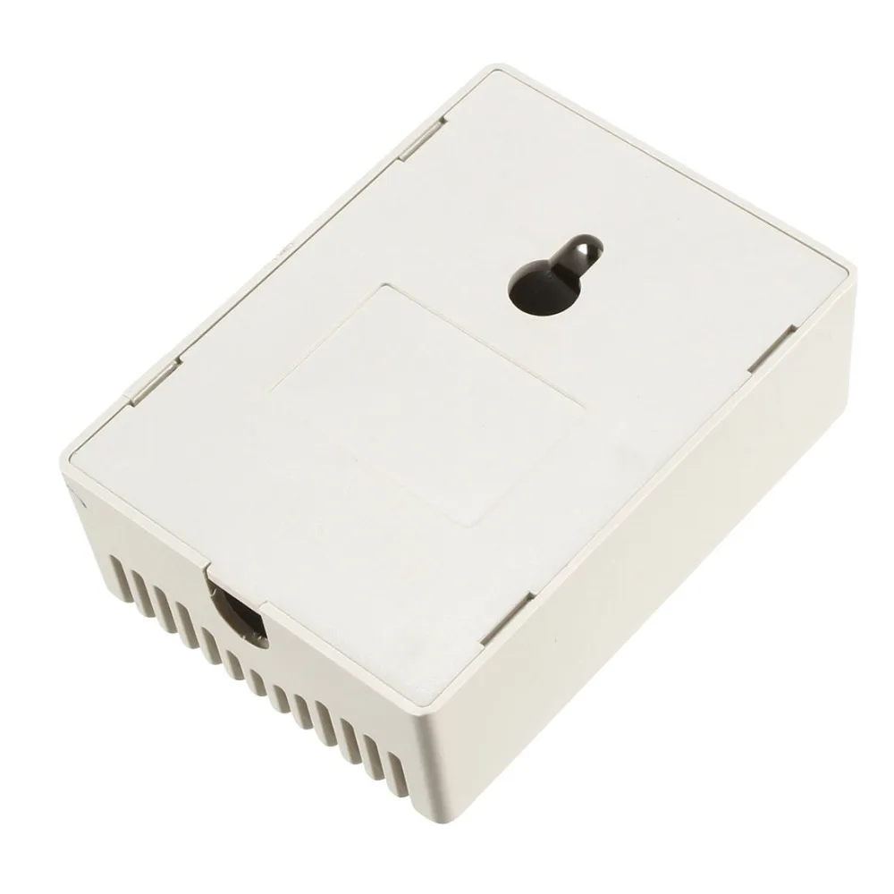 Uxcell 1 ชิ้น 75x55x28 มม. ABS DIY อิเล็กทรอนิกส์นาฬิกาปลุกกล่อง Junction Box Case Enclosure สีขาวสำหรับสัญญาณแชสซี