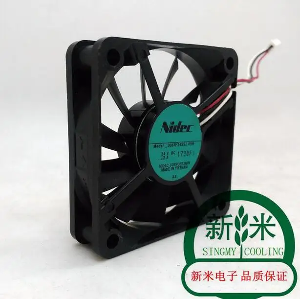 3線式インバーターfan,nidec D06R-24SS1 05b 6cm 24v 0.12a 6015 60x60x15mmオリジナル