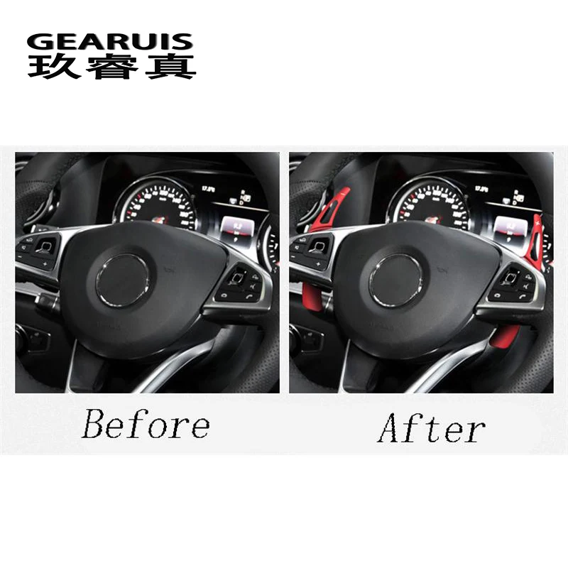 Car styling For Mercedes Benz GLC C E Class W213 W205 Steering Wheel Shift Paddle Extension Shifters Replacement Accessories