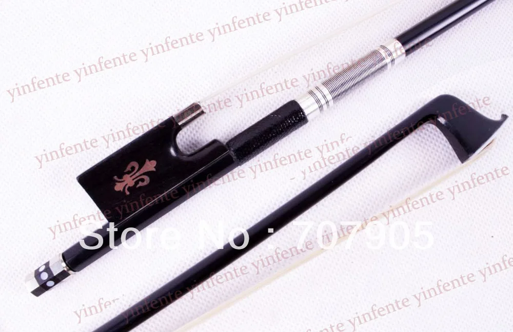 

4/4 New Violin Bow Carbon Fiber Good Balance Black