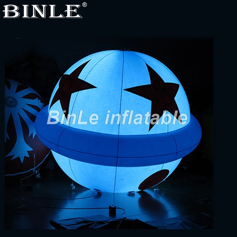 Hot sale 1.5m/2m/3m inflatable led balloon nightclub decoration inflatable sphere ball planets balloons for party event