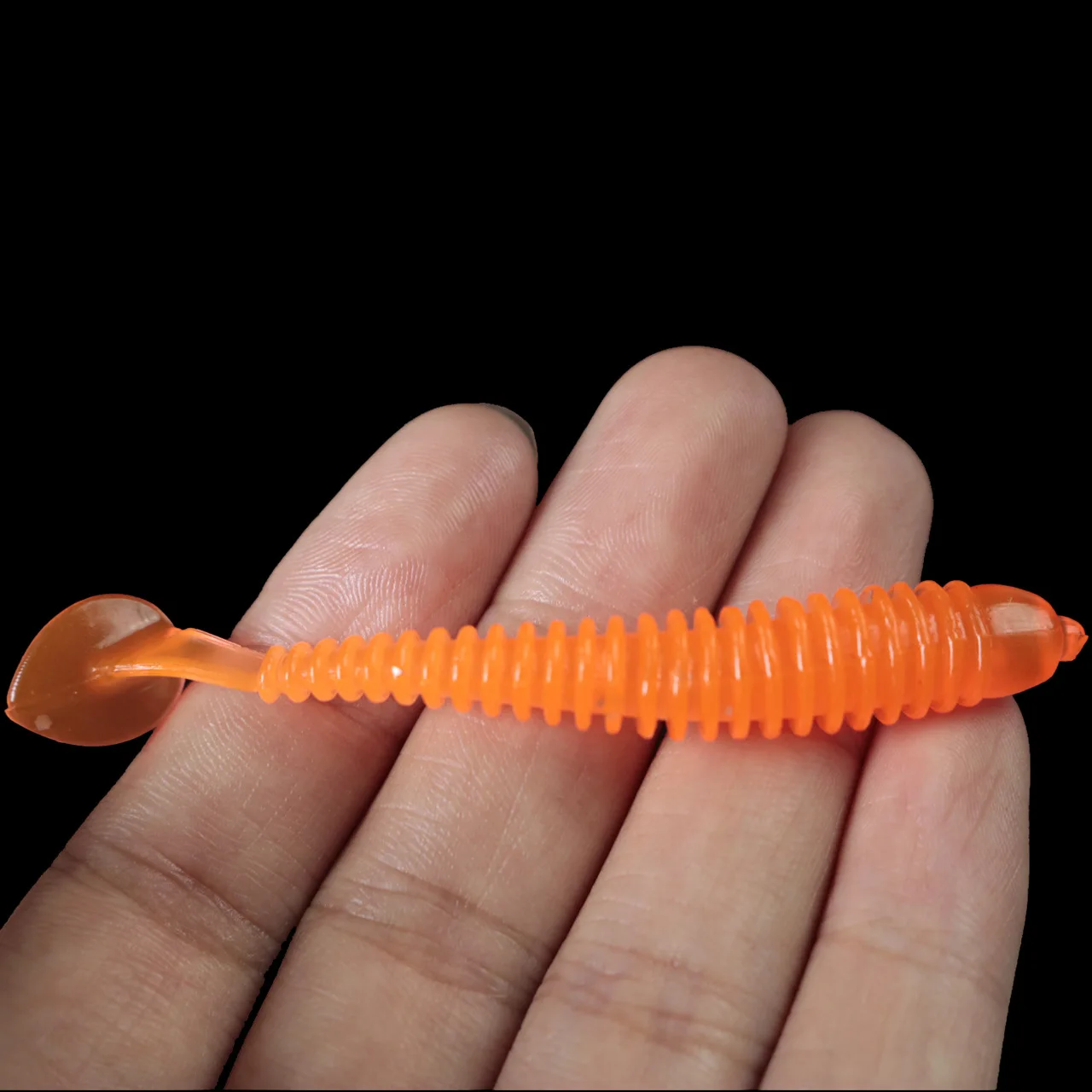 10 sztuk/partia połowów miękkie przynęty robak Grubs T ogon Wobblers sztuczne 5cm 6cm 7cm przynęty Jigging gumowe karpia ryby wędkarskiego — zdjęcie 5
