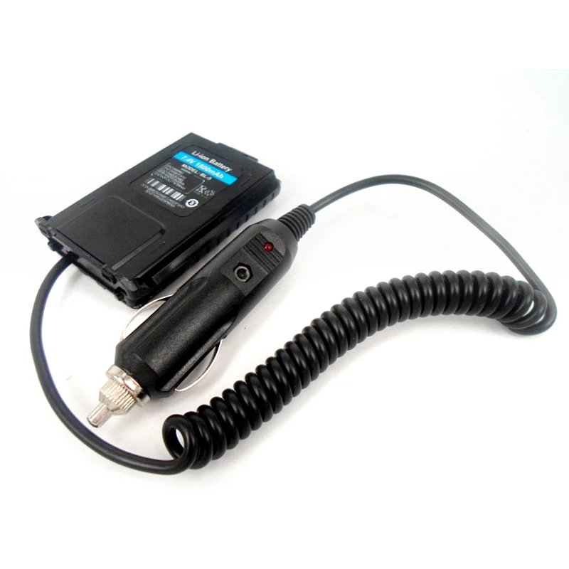 BAOFENG-eliminador de batería eléctrica, cargador de coche para BAOFENG UV-5R, UV5RA, Radio bidireccional, UV 5R, UV-5RA, walkie-talkie