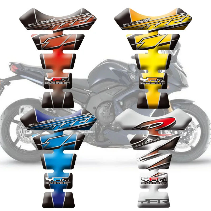 

3D Motorcycle Fishbone Protective Decals Tank Pad Protector Decal Sticker Case Tankp Stickers For Yamaha Fazer 600 1000 FZS