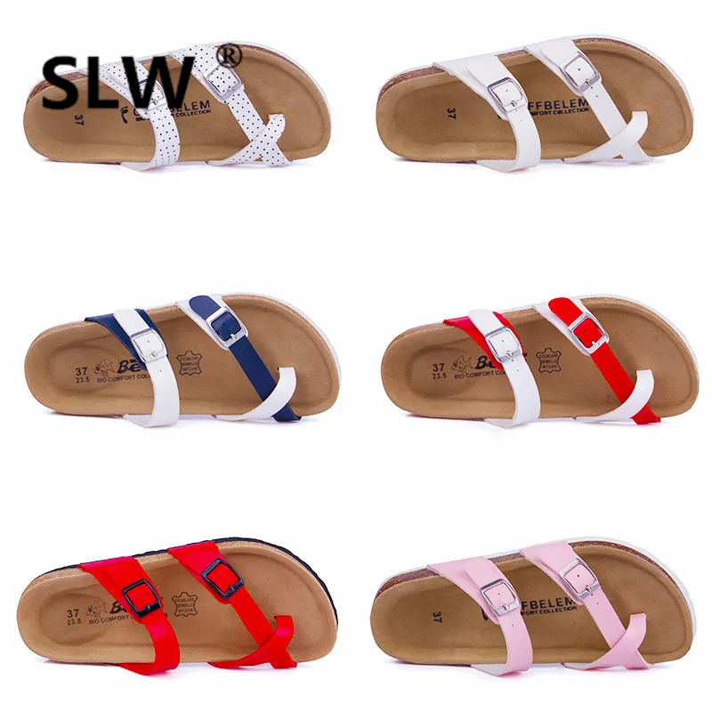 2023 Low cork Beach Flip Flops String Bead couple beach flip flops soft wedge Flat Slides slipper women summer unisex creeper