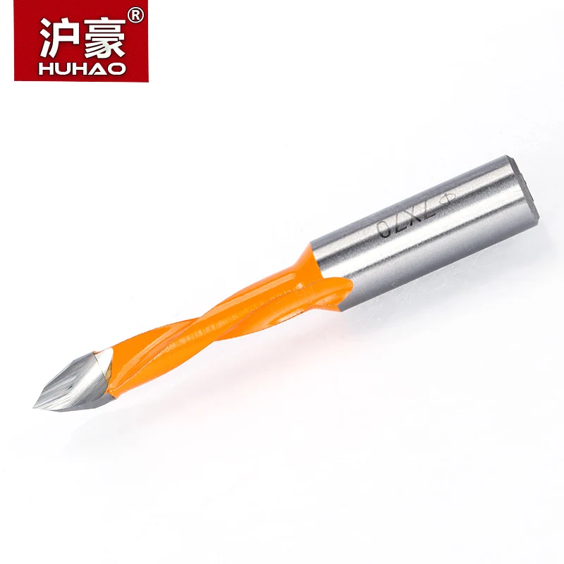 HUHAO 1pc Woodworking Drill Bits Overlength 70mm  Dia. 5-10mm  Router Bit for Making Hole of Wood Carbide Drilling