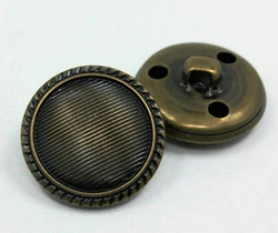 10pcs/lot Classic bronze / silver color buttons Shank button Scrapbooking buttons DIY accessories(ss-4640)