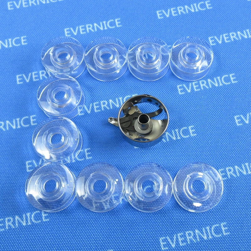 BOBBIN CASE #4114962-01+10 BOBBINS for VIKING 100,1020,1030,1040,105,1060,120,150,180,185,190 21 950