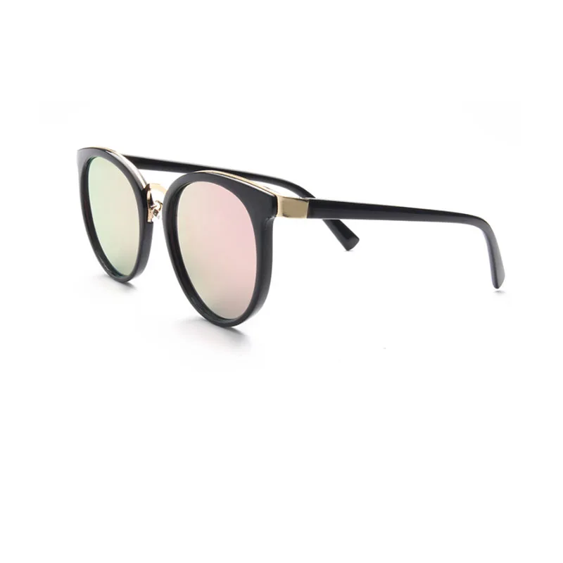 Mirror Sunglasses Women Cat Eye Oversized Round Pink Sunglasses Female Luxury Brand High Quality Glasses Ladies Lady UV400