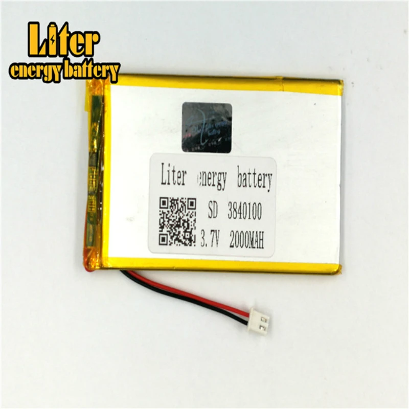 XHR-2P 2.54 3.7V 2000mAh in the special offer core lithium polymer battery mobile power 3840100 4040100