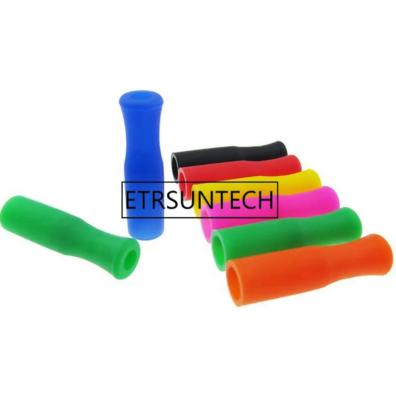 

5000pcs/lot 8 Colors Stock Silicone Tips for Stainless Steel Straws Tooth Collision Prevention Straws Cover Silicone Tubes