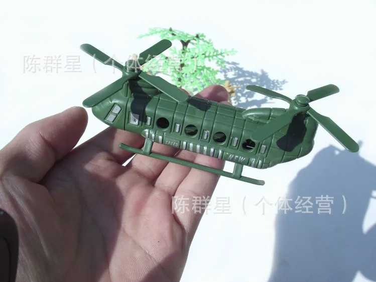 Modern American military scene equipment, Chinook transport aircraft wings plastic models, sand table model