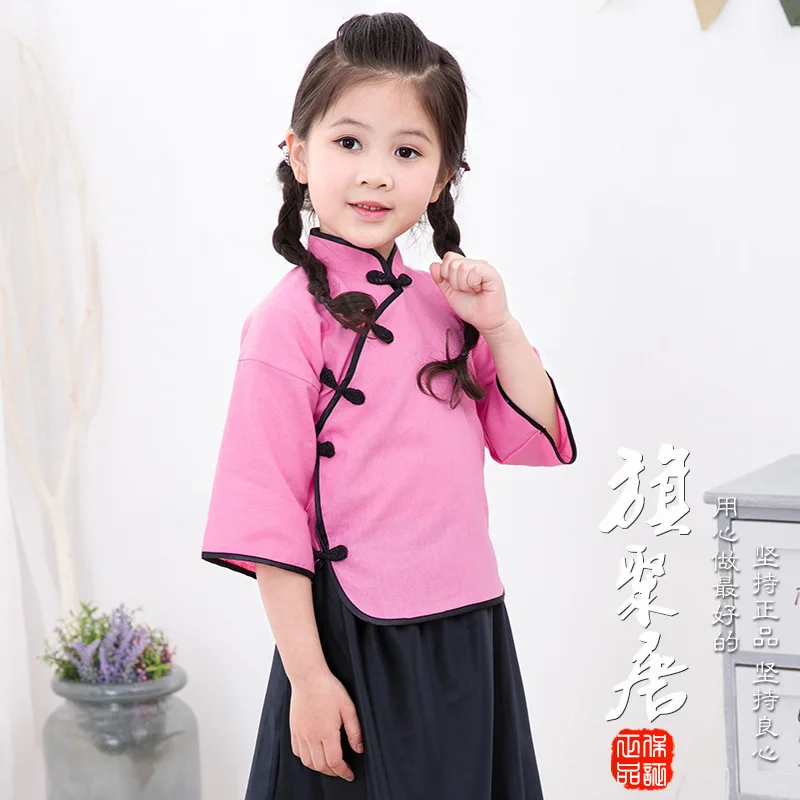 

Cotton Children Cheongsam Summer Princess Dresses for 3-8 Years Girls Children Chinese Chi-Pao Tang Suits Girl Clothing HOT!!