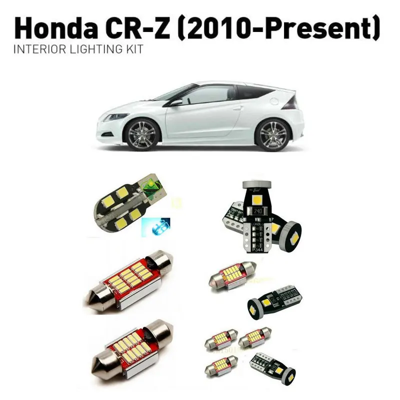 

Led interior lights For Honda crz 2010+ 11pc Led Lights For Cars lighting kit automotive bulbs Canbus