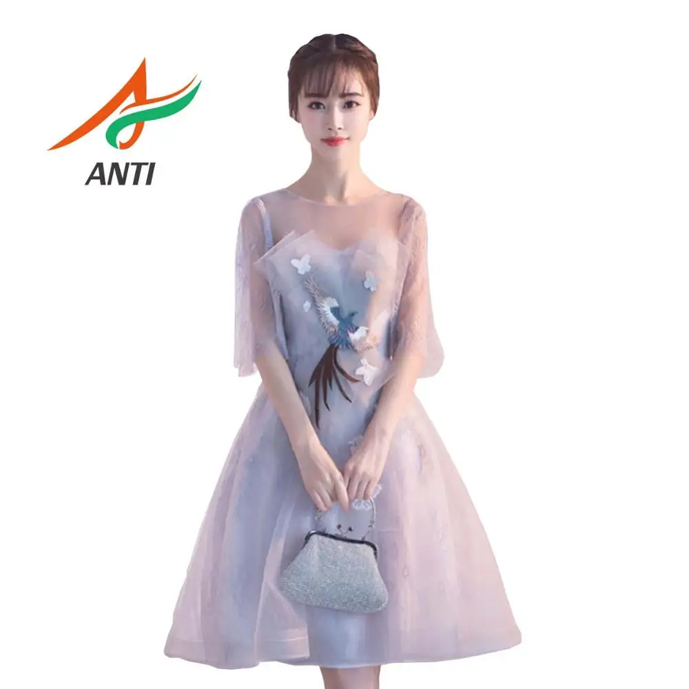 

ANTI New Mini A-Line Short Homecoming Dresses 2019 With Tulle Appliques Lace Graduation Dress vestido de formatura Elegant Gowns