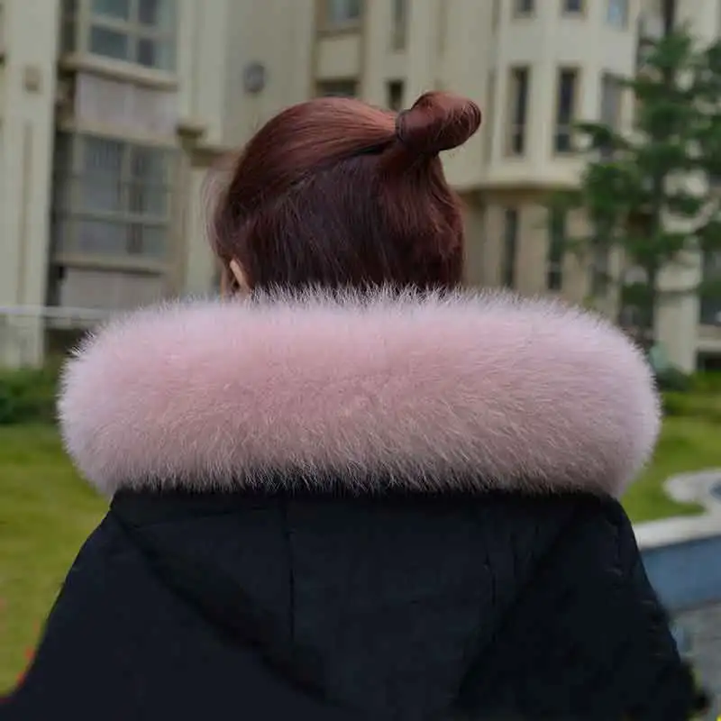 2024 hot 100%, real fur fox fur collar, fashion warm fox, white fur collar, natural fox fur collar.