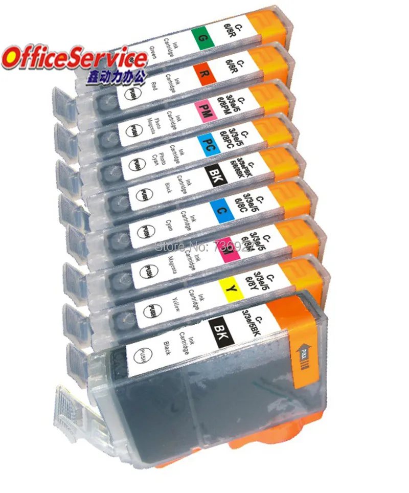 

9 картриджей BCI-3e BCI3 BCI 6 BCI6, совместимый с струйным принтером Canon PIXMA iP8500 Pro9000 i990 i9900 i9950