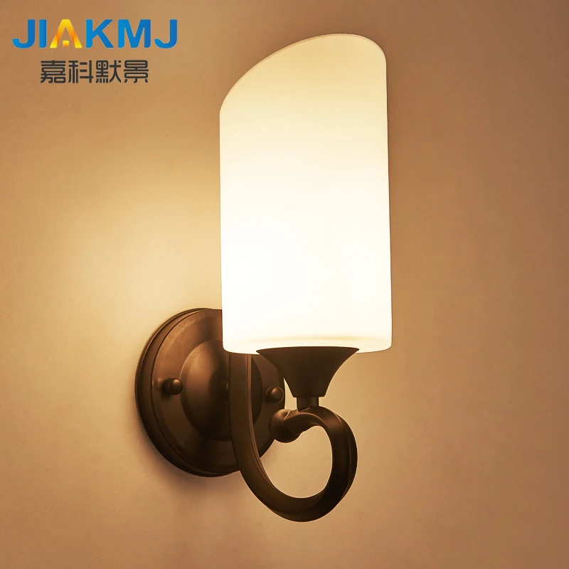 5W Modern minimalist Nordic creative bedside lamp bedroom LED wall living room staircase aisle American bedroom wall lamps