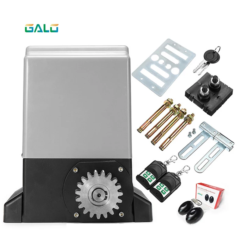 Low price 220VAC garage gear drive automatic sliding gate opener /sliding gate motor 800kg 1000kg 1500kg Optional