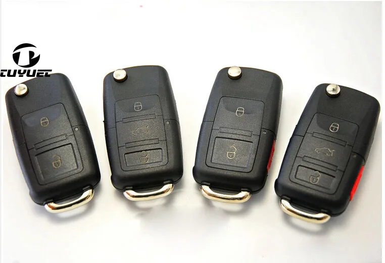 

2/2+1/3/3+1 Buttons Remote Flip Folding Car Key Shell for VW MK4 Bora Golf 4 5 6 Passat Polo Bora Touran