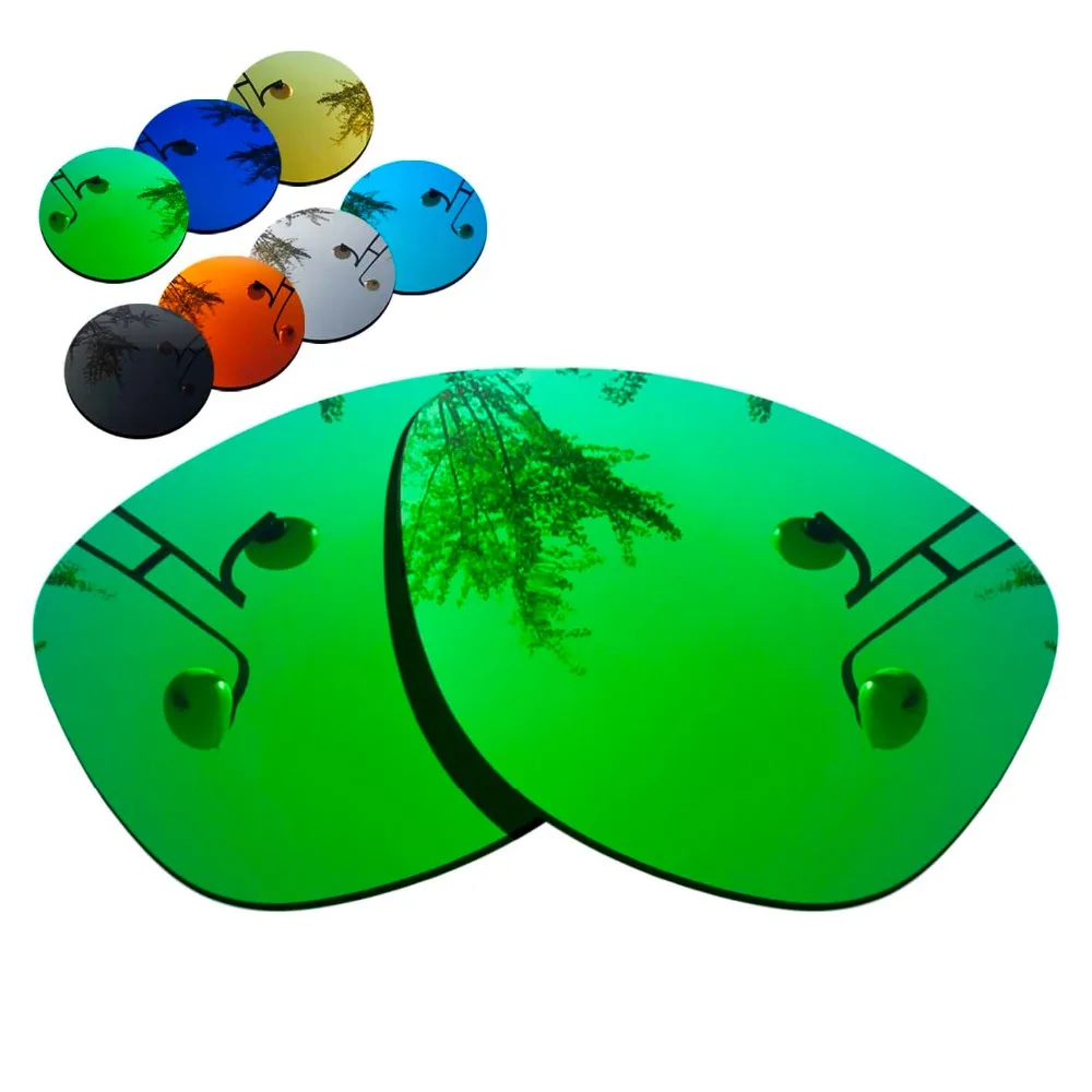 100% Precisely Cut Polarized Replacement Lenses for-Oakley Jupiter Sunglasses Green Mirrored Coating Color- Choices