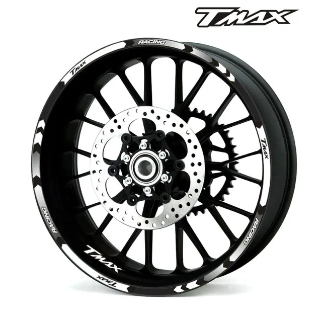 Moto adesivo Riflettente Per moto di alta qualità ruota adesivi Per YAMAHA TMAX530 TMAX500 TMAX 500 530 15\'\'