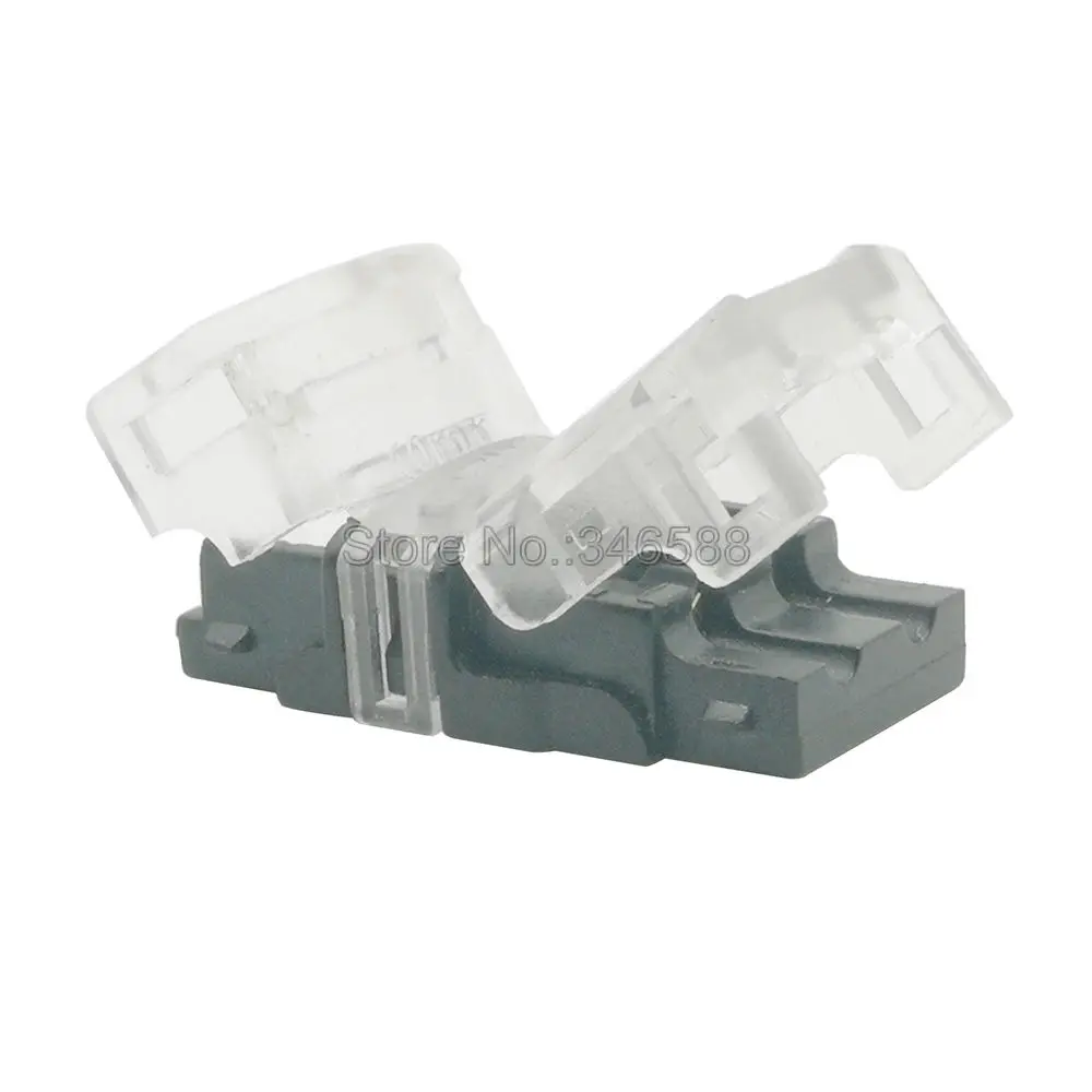 10pcs 2Pin 10mm IP65 Waterproof LED Strip to Wire Connector PCB to Power for 10mm Single Color SMD 5050 5630 LED Tape Connection