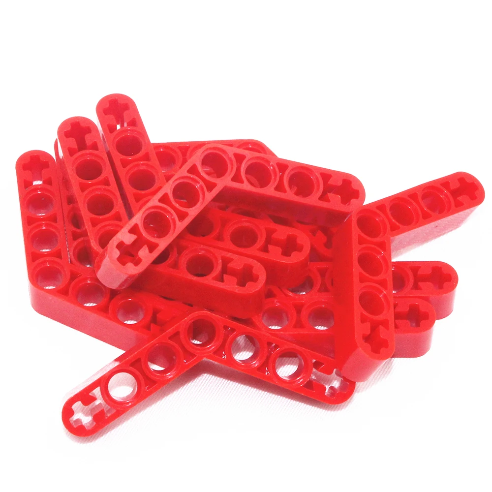 Bloques de construcción MOC, piezas técnicas de ladrillos autoblocantes, 10 Uds., haz angular 4X4, compatible con Lego 32348, juguete para niños