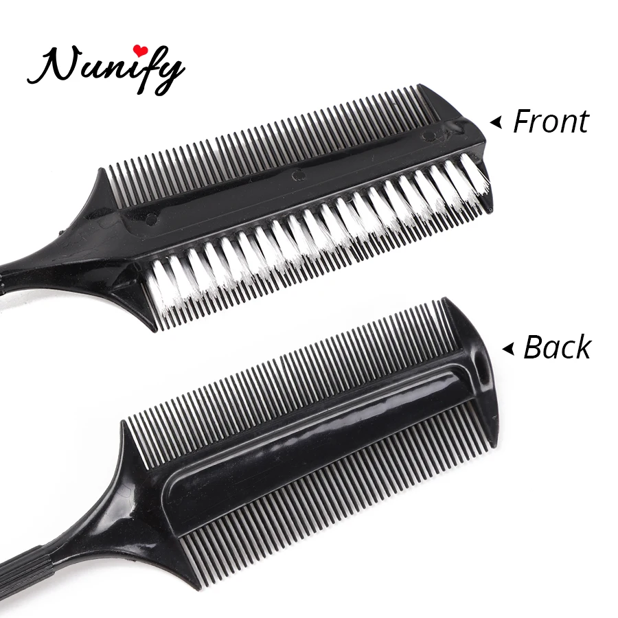 Nunify 1Pcs Dual-Purpose Hair Coloring Brush Baking Oil Comb With Brush Dyeing Coloring Hair Comb Double Side Anti-Static Brush