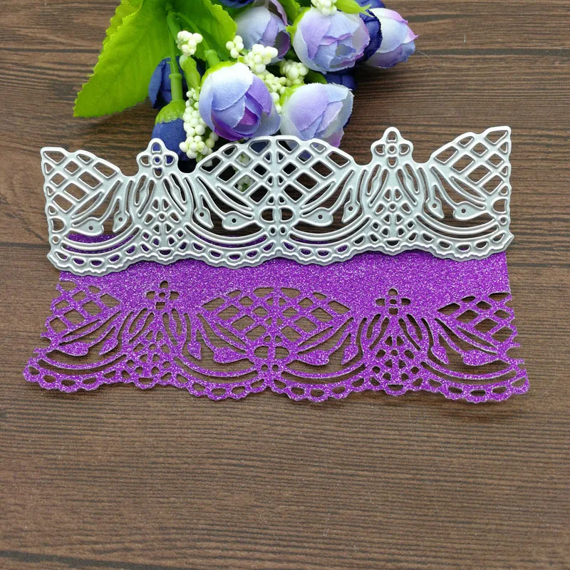 Lace edge frame background gate Metal Cutting Dies Stencil Scrapbooking Photo Album Card Paper Embossing Craft DIY