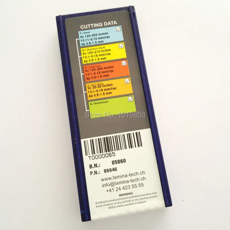 DCMT11T308 DCMT11T304 NN LT10 إدراجات كربيد تحول أصلية لحامل أداة المخرطة و DCMT11T304NN