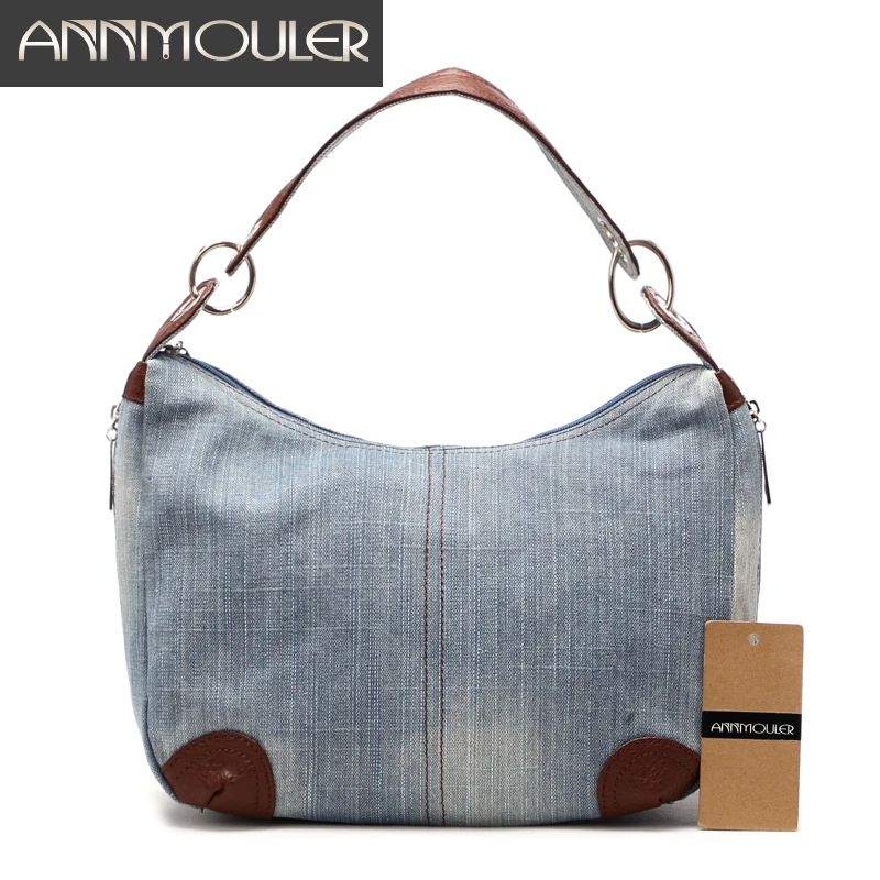 

Annmouler Brand New Women Bag Large Capacity Handbags High Quality Ladies Shoulder Bag Adjustable Jeans Crossbody Messenger Bag