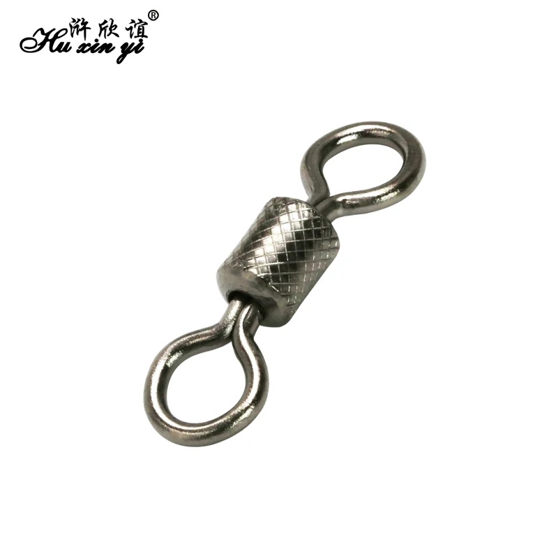 

HXY SIZE 4# Fishing Swivels Ball Bearing Swivel With Safety Snap Solid Rings Rolling Swivel For Carp Fishing Accessories