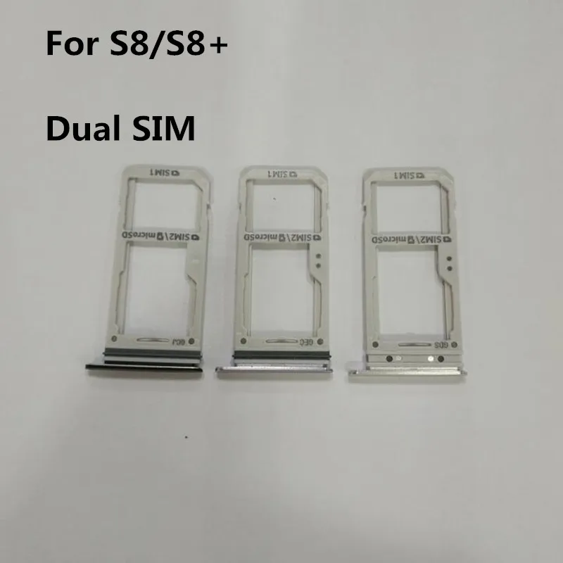 Adaptateur de support de carte Micro SD double SIM, 10 pièces/lot, pour Samsung Galaxy S8 G950/S8 Plus G955