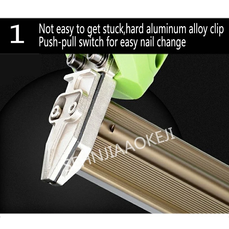 F30422 – pistolet à ongles électrique à double usage, 2000W, outil de menuiserie, idéal pour encadrer des agrafes