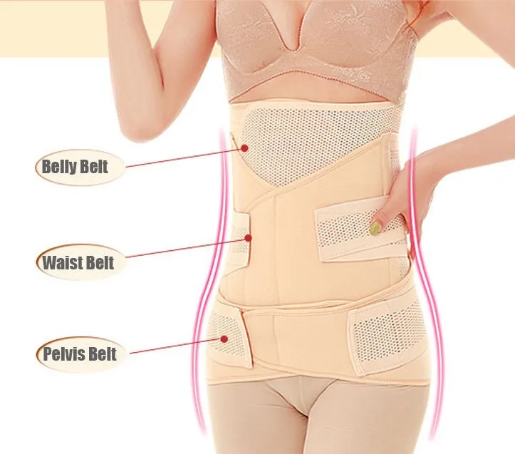 3in1 Waist Shapewear Breathable Belly Postpartum Abdominal Belt Recovery Belly/abdomen/pelvis Pregnant Reducer shaper