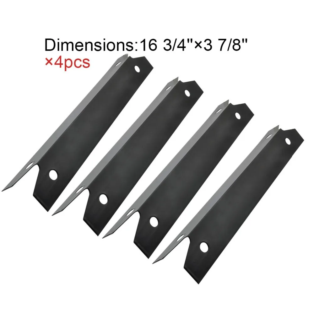 BBQ Parts 97311(4-pack) Porcelain Steel Heat Shield Replacement Heat Plate for Brinkmann, Charmglow Models Grills