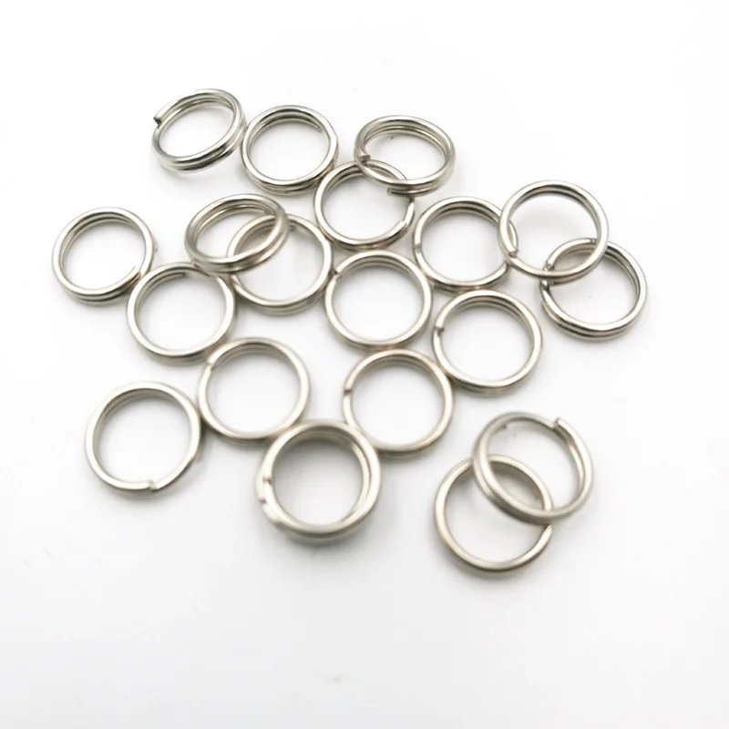 20 pcs/lot  Stainless Steel Split Rings for Blank Lures Crankbait Hard Bait For Each Pack Bass Walleye Fishing ring