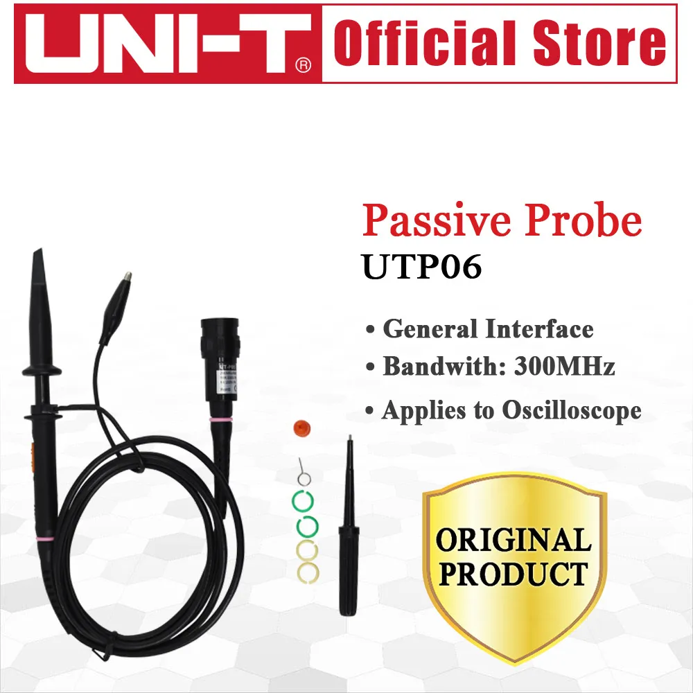 UNI-T UT-P06 Passive probe 300MHz Applies to UTD2000 series Oscilloscope