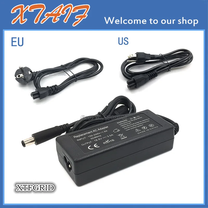 Cargador de batería Universal AC/DC de alta calidad, 18,5 V, 3,5a, 65w, con cable de alimentación para portátil HP Compaq Presario CQ57 CQ 57