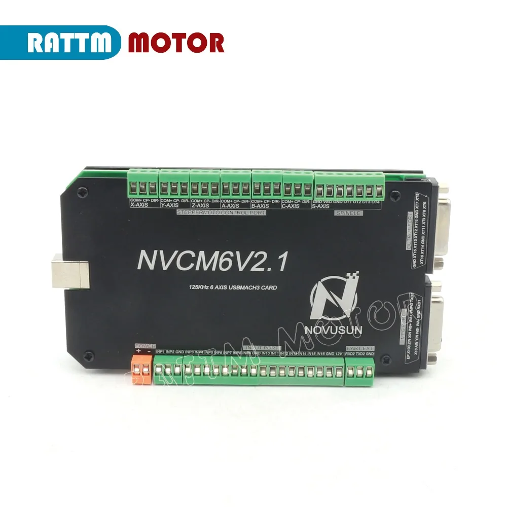 Controle de movimento, 6 eixos, 200khz, nvcm, usb, placa de controle, cnc, roteador, motor de passo, servomotor do motor rattm