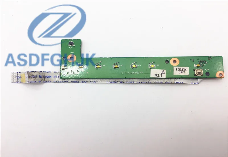 

Wholesale FOR Raytheon for Hasee for CLEVO p170hm p175hm Power Button Board 6-71-x7104-d02 GP 100% Test ok