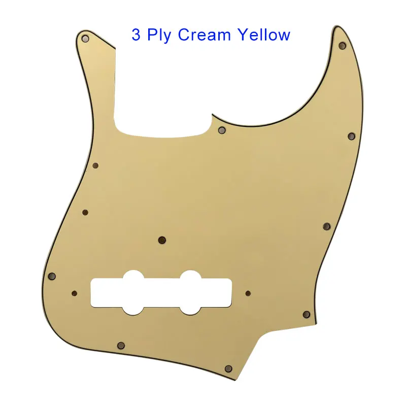 Pleroo Custom Parts - For US FD Vintage \'74 Jazz Bass Guitar Pickguard Scratch Plate, Multi color Choice