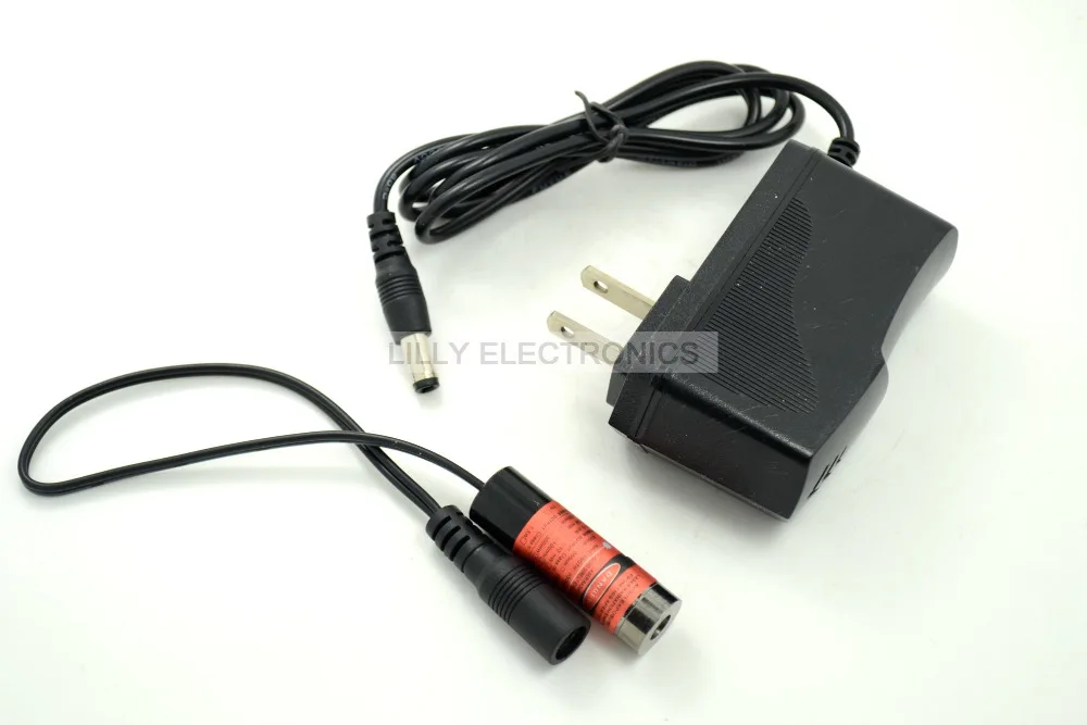 XL-M 650nm 5 mW Focusseerbaar Rode Laser Cross Module 13x42mm 3-5VDC W/Adapter