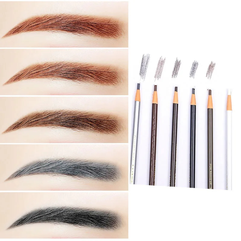 Matita per trucco permanente Matita per sopracciglia marrone a lunga durata Design Cosmetici Trucco per sopracciglia Micro matita per sopracciglia precisa