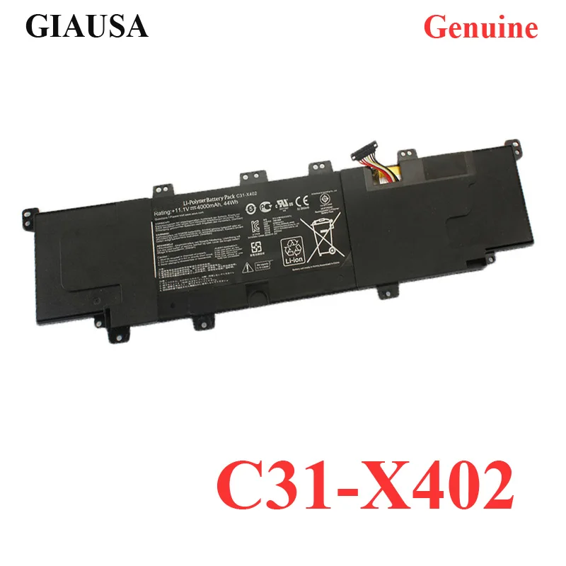 GIAUSA Genuine C31-X402 Laptop battery for Asus VivoBook S300 S400 S400C S400CA S400E