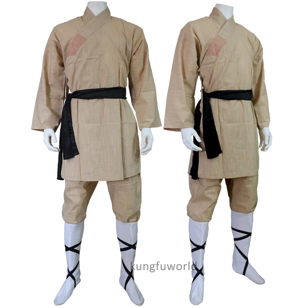 Cotton Shaolin Monk Training Suit Martial arts Tai Chi Wing Chun Kung fu Uniform Karate Takwondo Gis